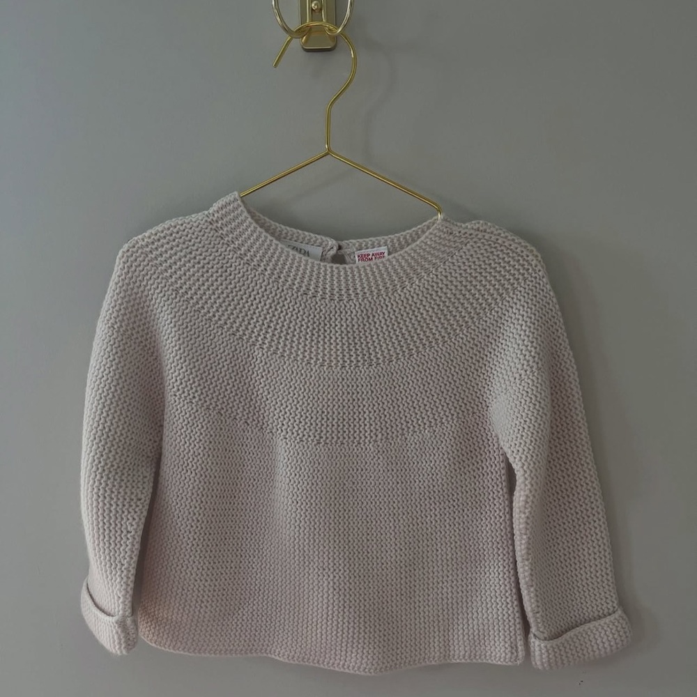 Zara Kids Light Beige Knit Sweater